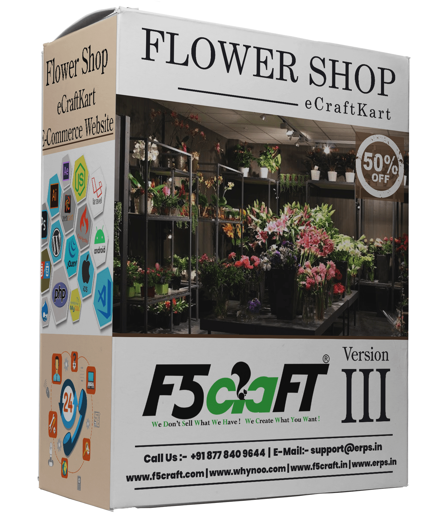 Flower Shop F5Craft E-Commerce by eCraftKart