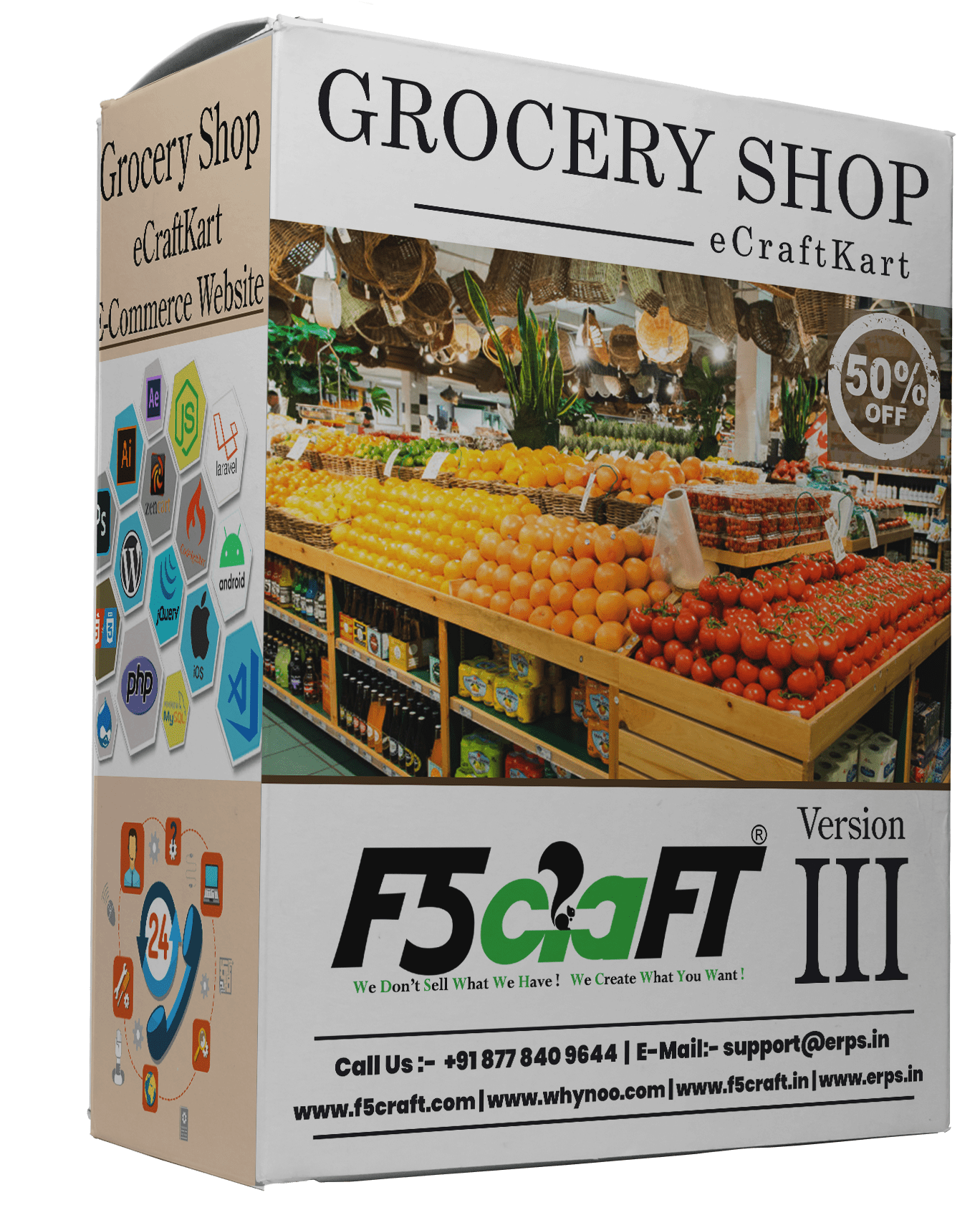 Grocery Shop F5Craft E-Commerce by eCraftKart