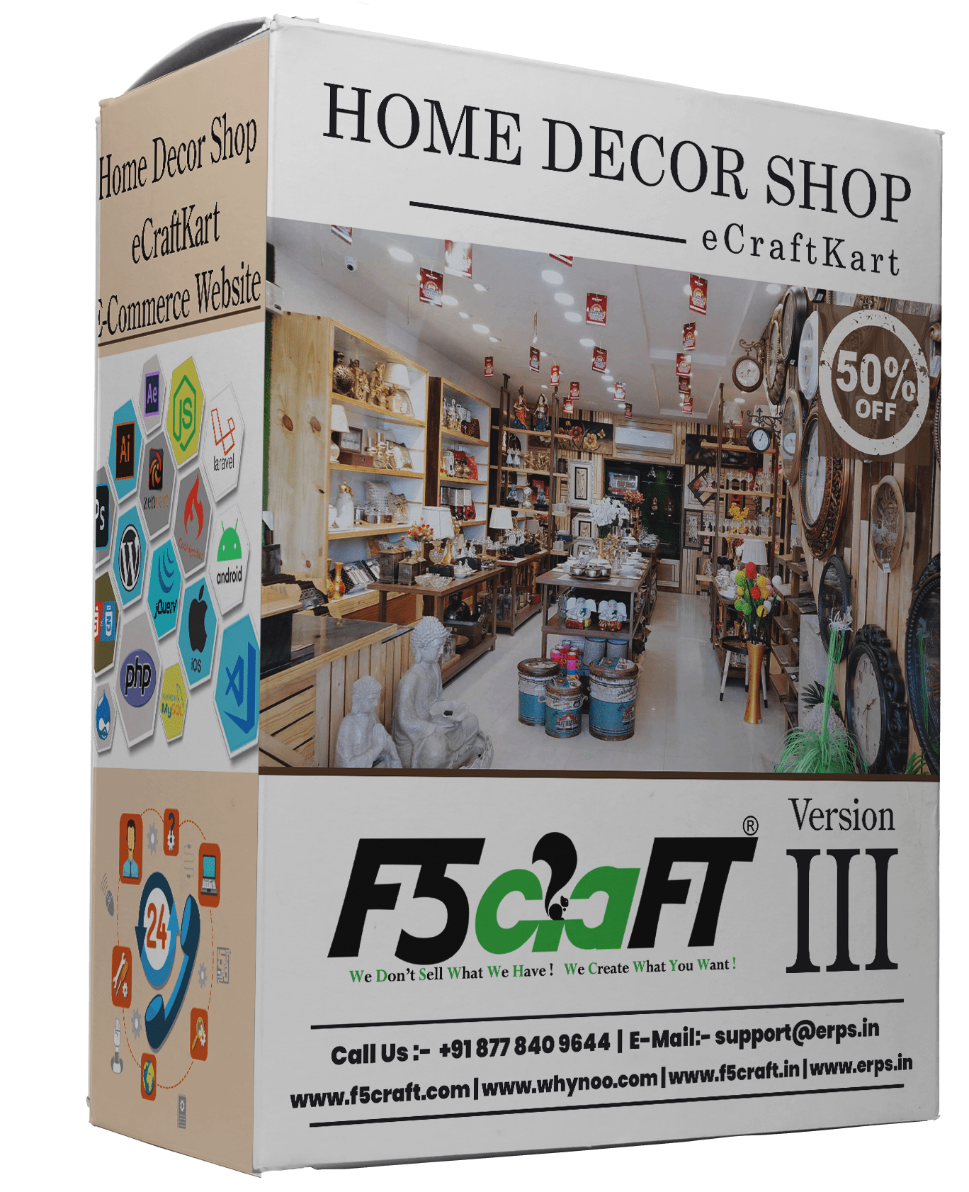 Home Decor Shop F5Craft E-Commerce by eCraftKart