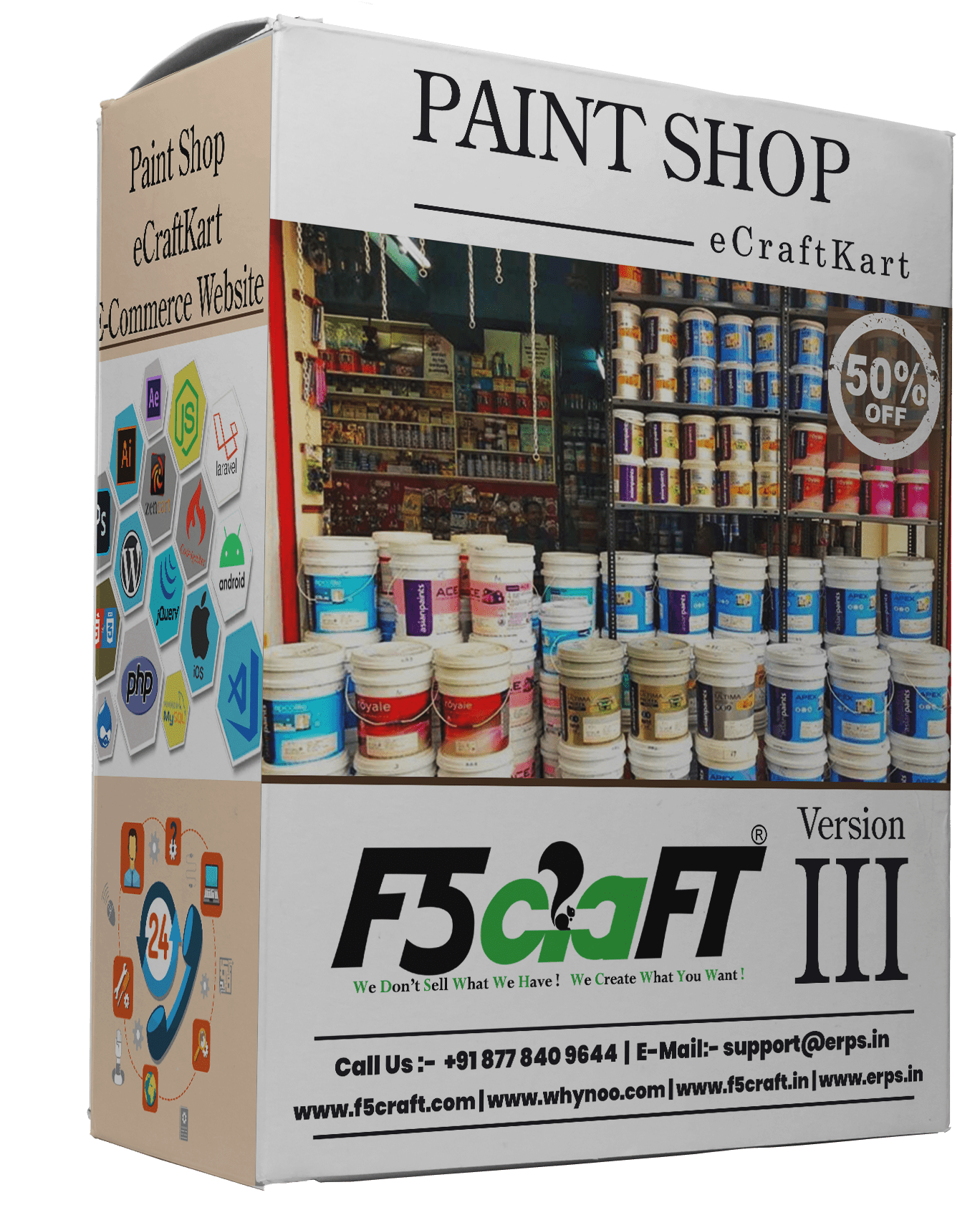 Paint Shop F5Craft E-Commerce by eCraftKart