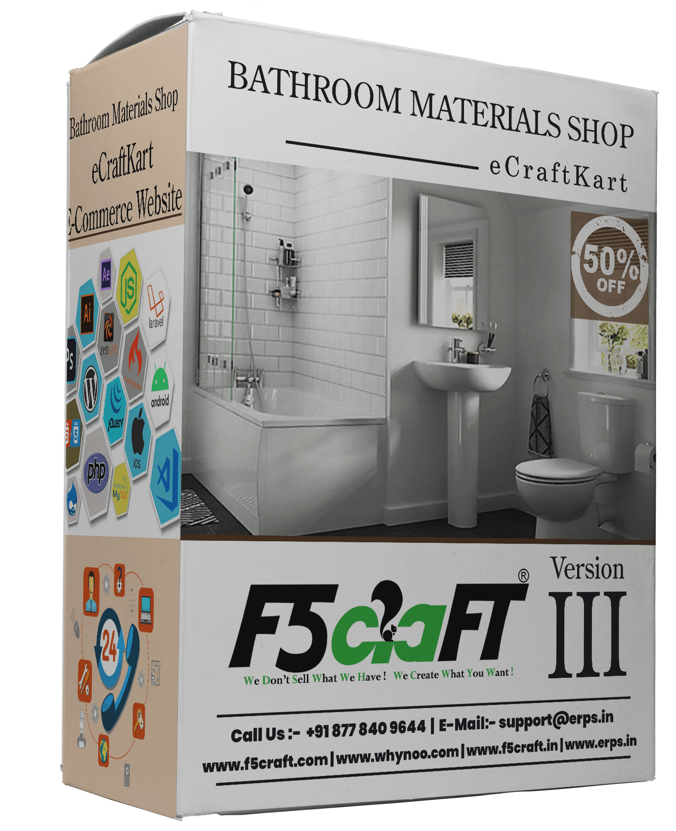 Bathroom Materials Shop F5Craft E-Commerce by eCraftKart