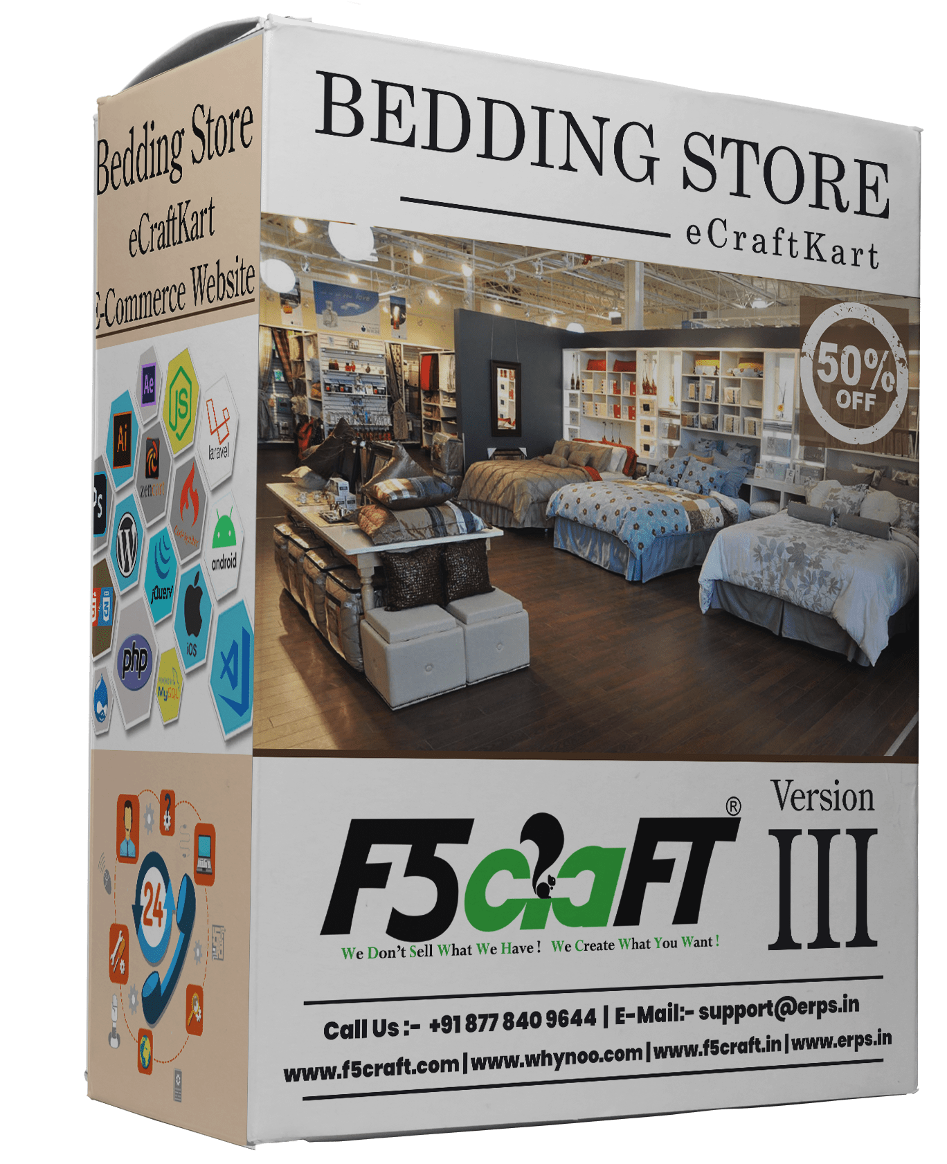 Bedding Store F5Craft E-Commerce by eCraftKart