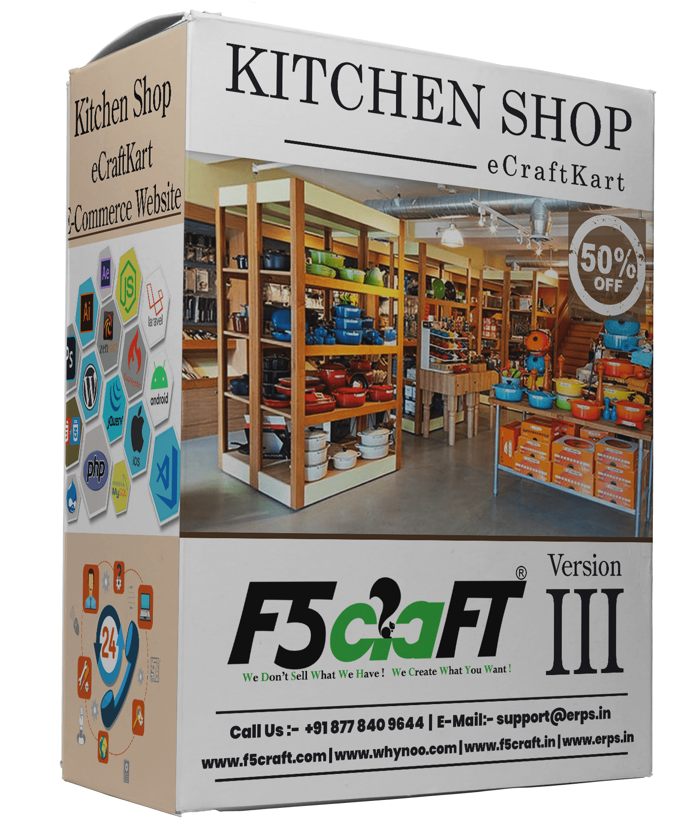 Kitchen Shop F5Craft E-Commerce by eCraftKart