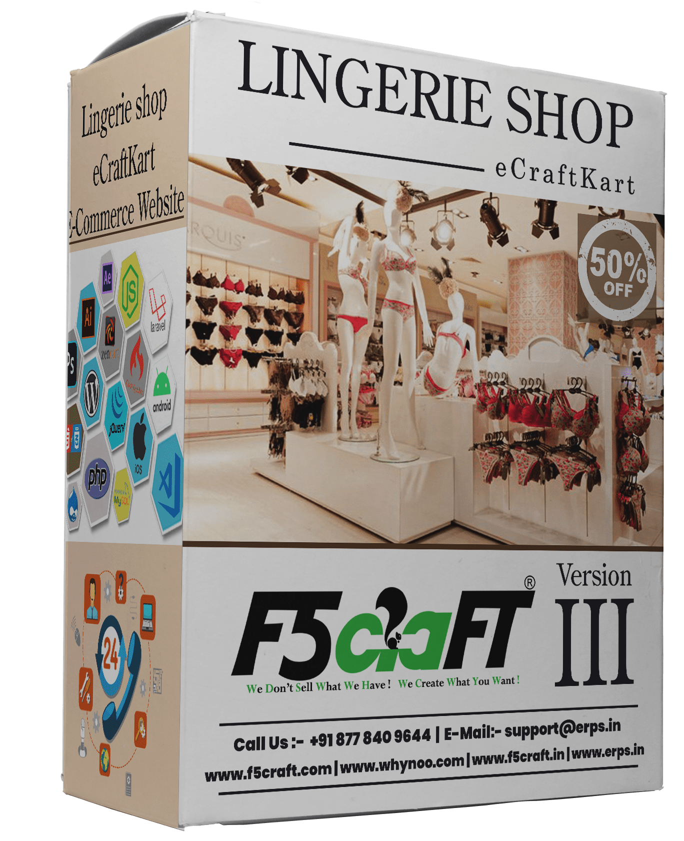 Lingerie shop F5Craft E-Commerce by eCraftKart