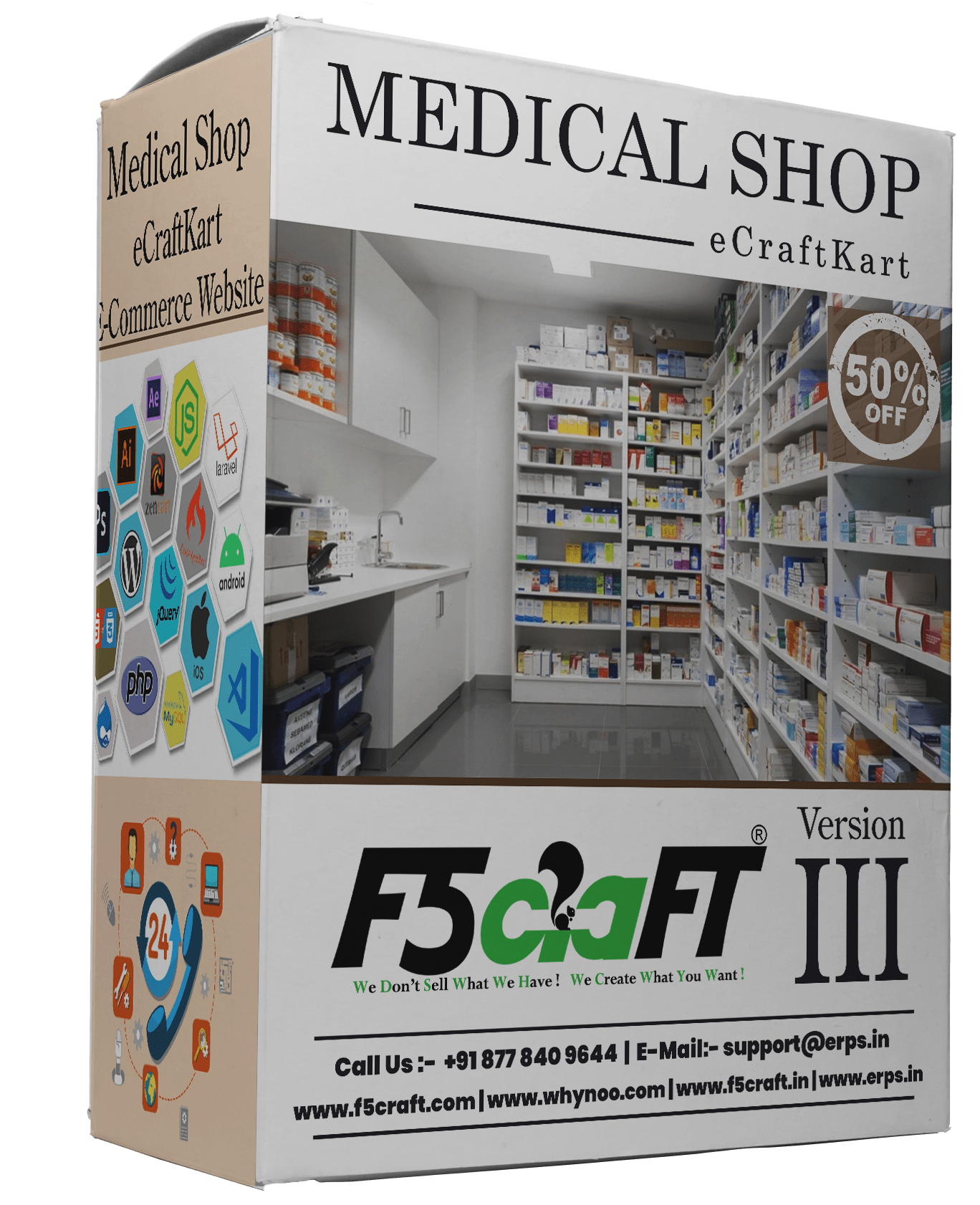 Medical Shop F5Craft E-Commerce by eCraftKart