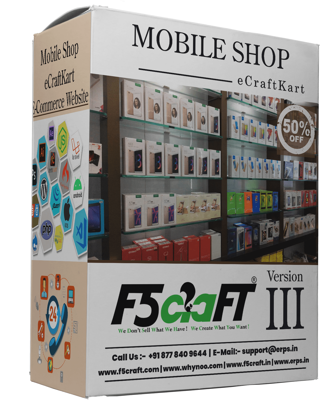 Mobile Shop F5Craft E-Commerce by eCraftKart