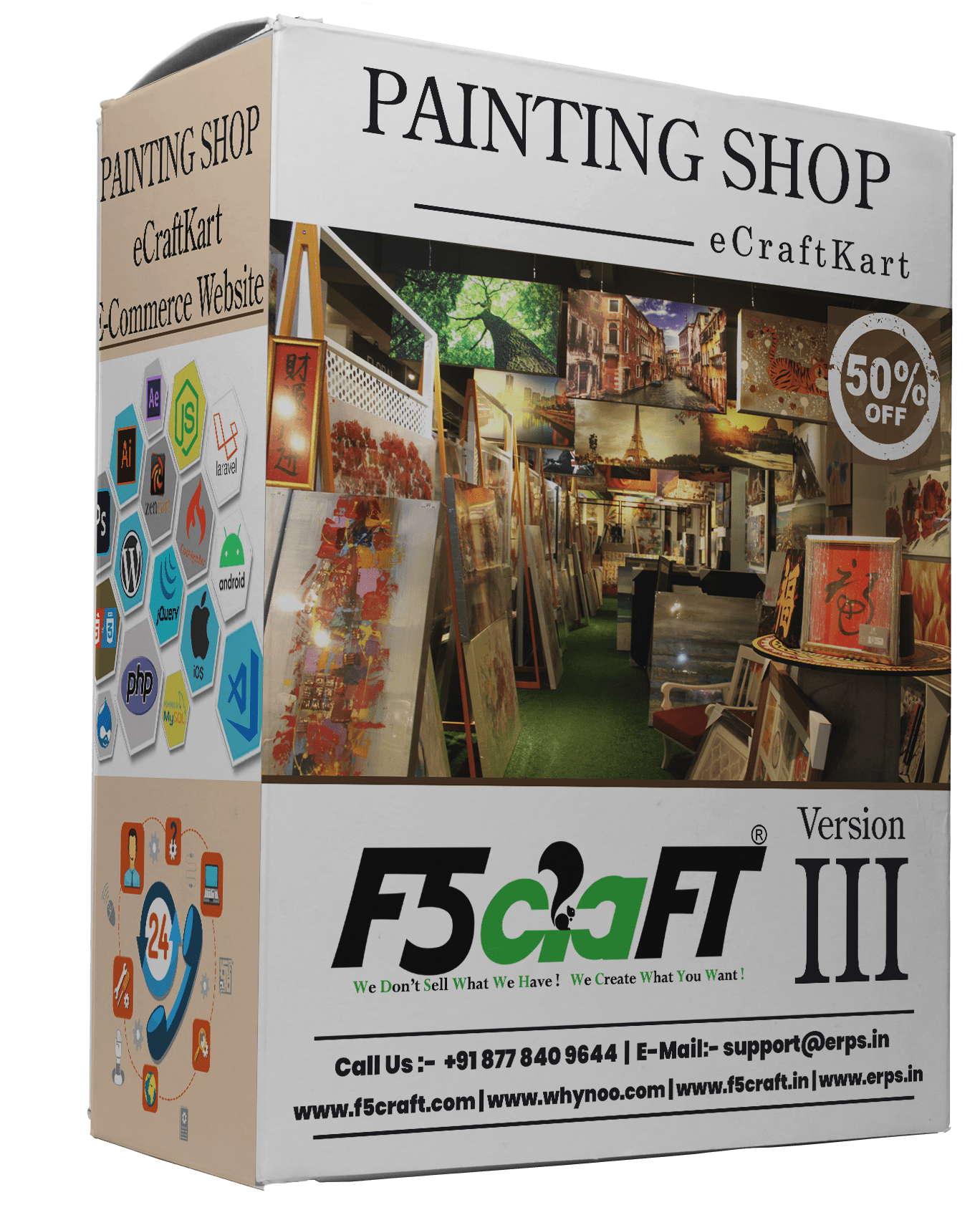 Painting Shop F5Craft E-Commerce by eCraftKart
