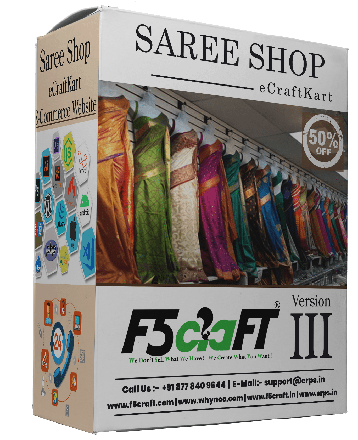 Saree Shop F5Craft E-Commerce by eCraftKart