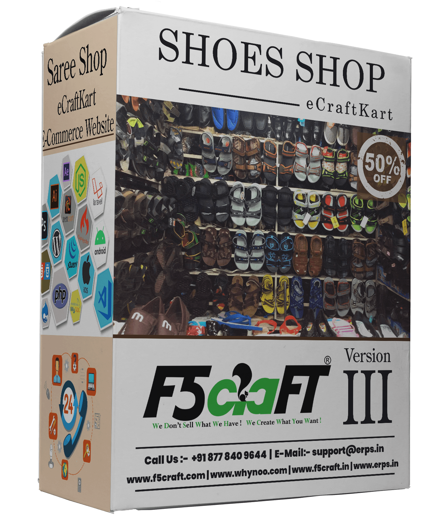 Shoes Shop F5Craft E-Commerce by eCraftKart