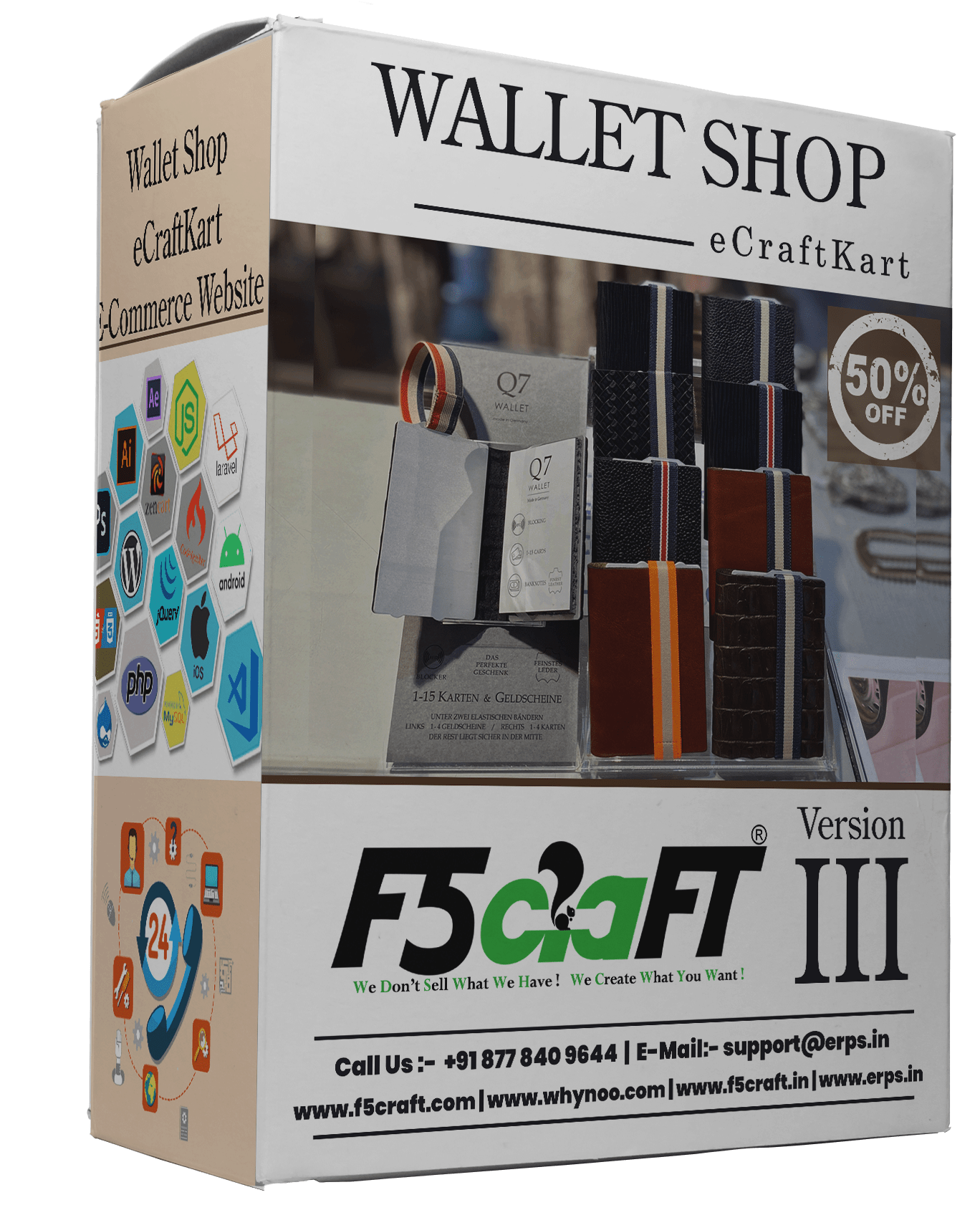 Wallet Shop F5Craft E-Commerce by eCraftKart