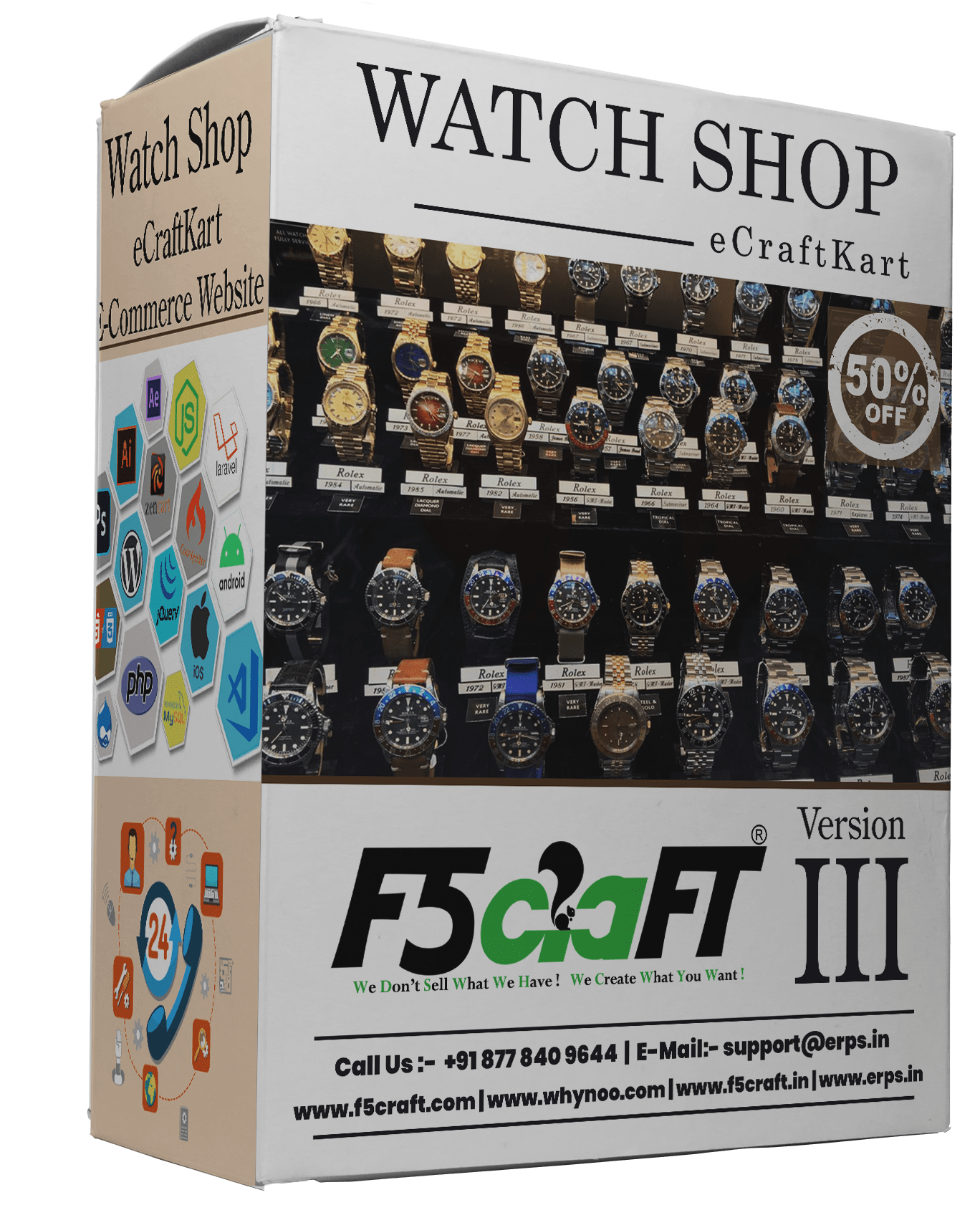 Watch Shop F5Craft E-Commerce by eCraftKart